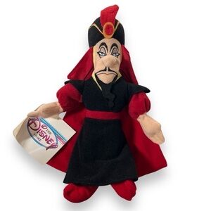 Vintage 90's Disney Store Aladdin‎ Villain Jafar 8" Stuffed Plush Bean Bag Doll